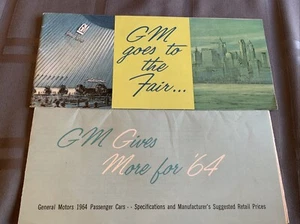 Original 1964 GM General Motors Full Line Dealer Brochure Catalog~Specs & Prices - Picture 1 of 8