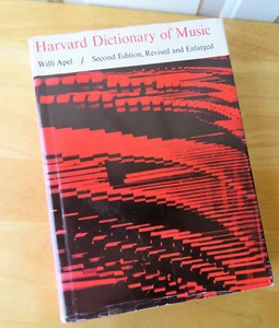 Harvard Dictionary of Music Second Edition, Revised and Enlarged 1969 Vtg Book - Picture 1 of 7