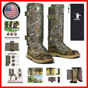 Lightweight Adjustable Snake Gaiters - Ultimate Protection for Hunting & Hiking - Picture 1 of 11