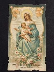 holy card chromolithography santino image pieuse "VIRGIN MARY" - Picture 1 of 2