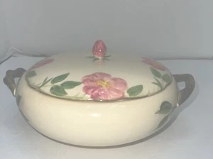 Vintage Franciscan Desert Rose  7" Round Covered Vegetable Dish Casserole USA - Picture 1 of 11