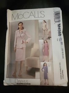 McCall's 4588 Misses Kleid Tops Hose & Rock Schnittmuster 16-18-20-22 - Bild 1 von 2