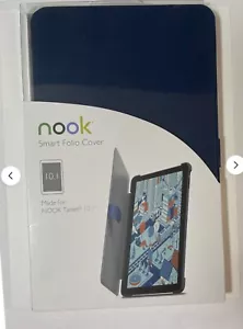 NOOK SMART FOLIO COVER FOR NOOK 10.1” TABLET. NAVY COLOR. BARNES & NOBLE. - Picture 1 of 8