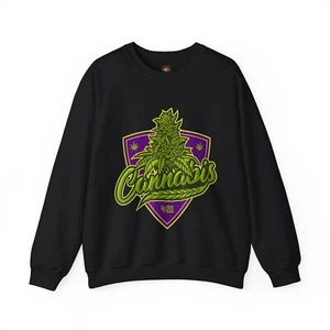 Placa Divertida Cannabis 420 Fumador Fumador Punk Hipster Amante de la Hierba Regalo Sudadera - Imagen 1 de 41