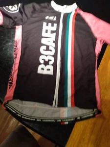 SALE Louisgarneau cycling shirt D3 Cafe bikes beans &borudeaux L/M sz rare find - Picture 1 of 12