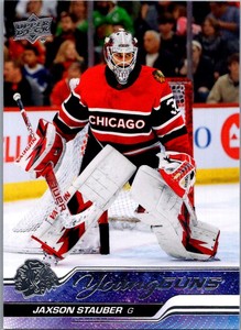 2023-24 Upper Deck Young Guns Jaxson Stauber Rookie Chicago Blackhawks #207