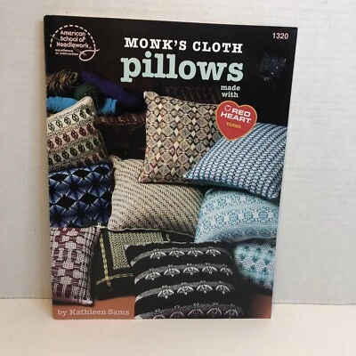 Monk's Cloth Pillows Pattern Book Kathleen Sams  American School of Needlework - Image 1 of 4