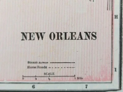 Vintage 1903 NOVO ORLEANS LA Mapa 11"x14" ~ Antigo Antigo Original LAFAYETTE SQUARE - Imagem 1 de 4