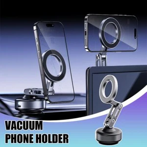 Magnetic Suction Cup Car PhoneHolder Stand Car Mount 360° Rotation UK - Picture 1 of 12