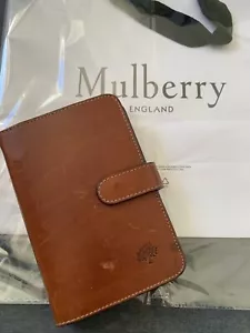 MULBERRY hellbraun Leder Tasche Organizer Filofax Notizbuch Agenda & Geschenktasche - Bild 1 von 18