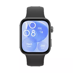 HUAWEI WATCH FIT 3 130-210mm Android iOS 1.82in 5ATM Fluoroelastomer Strap Black - Picture 1 of 4