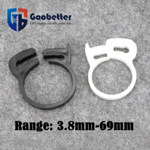 3.8mm - 69mm Plastic Hose Pipe Cable Clip Clamps Ratchet Type Tube Fasteners  - Picture 1 of 10