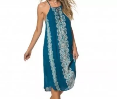 O'NEILL Women's NICOLE Dress - Lace Up Front Detail ~ Adj Straps ~ Medium - Image 1 of 4