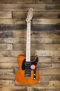 Squier Affinity Telecaster Electric Guitar, Flamed Maple Top, Mocha #M314 - Picture 1 of 8