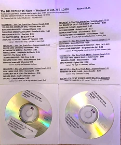 1/30/10 DR DEMENTO: BUOYS, TEX RITTER, STEVE GOODIE (2), BUCHANAN & GOODMAN, DUH - Picture 1 of 1