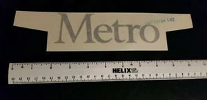 Calcomanía adhesiva negra para puerta trasera Austin METRO ORIGINAL Rover Car BL (DAF 10184 LNZ) - Imagen 1 de 2