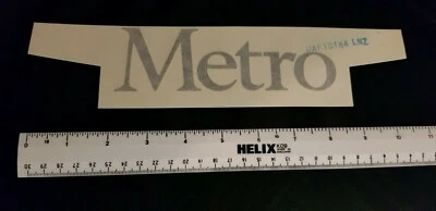 Calcomanía adhesiva negra para puerta trasera Austin METRO ORIGINAL Rover Car BL (DAF 10184 LNZ) - Imagen 1 de 2