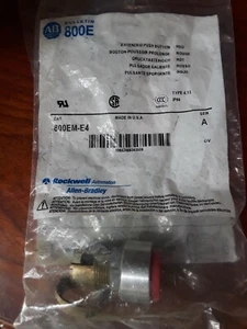 Allen Bradley 800EM E4 Extended Red Push Button USA Seller - Picture 1 of 4