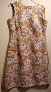 Vintage Sixties Leinen Kleid Vintage Dress Sixteen's Linen Gr.44 - Bild 1 von 8