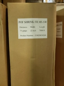 Película de envoltura retráctil de 22" 7000 pies plegado central calibre 75 POF - Imagen 1 de 1