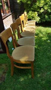 Kitchen Chairs Solid Wood Farmhouse Chairs 6 Available - Picture 1 of 2