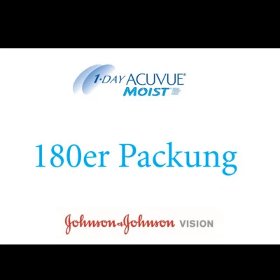 BC 9,0 // 1-Day Acuvue Moist Tageslinsen 30er, 90er, 180 (2x90) Box