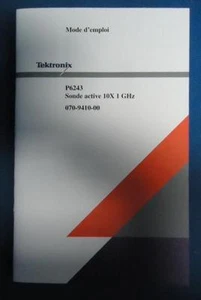 Tektronix P6243 1 GHz 10X AKTIVE SONDE 070-9410-00 FRANZÖSISCHE VERSION - Bild 1 von 1