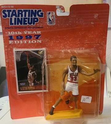 Figura de acción Scottie Pippen Chicago Bulls 1997 alineación inicial Foto 1 de 4