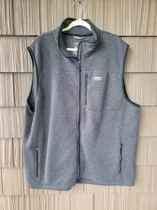 LL Bean Gray Fleece Vest Mens 3XL XXXL Tall Hiking New NWT - Picture 1 of 8