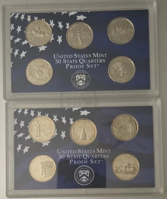 Juegos de prueba de 50 cuartos estatales 1999, 2000 como nuevos en Estados Unidos Foto 1 de 4