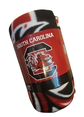 NCAA College University of South Carolina Gamecocks Throw Blanket Licensed  - Image 1 of 3