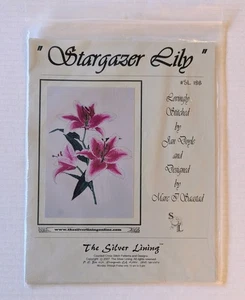 NEW Vtg 2007 The Silver Lining Counted Cross Stitch #SL 188 "STARGAZER LILY" - Picture 1 of 5