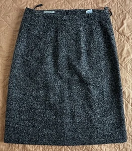 LUCIANO BARBERA Damen knielanger Rock braun meliert Alpaka A-Linien Rock Gr. 44 - Bild 1 von 6