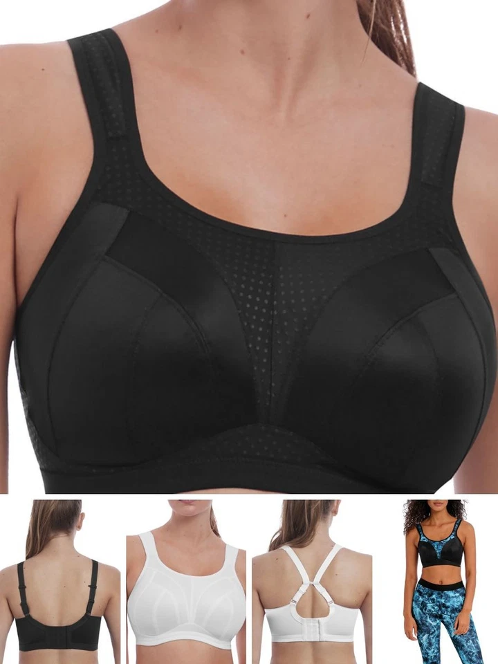 Freya Active Sports Bra Dynamic Soft Cup Racerback Comfort Straps Gym Sportswear - Image 1 of 2