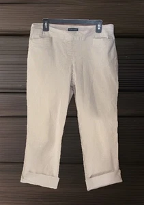 hilary radley pull on hose large weiß / grau gestreift - Bild 1 von 5