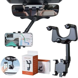 360 Halterung Halter Auto Rückspiegel Ständer für die meisten Handys Drehbar - Bild 1 von 12