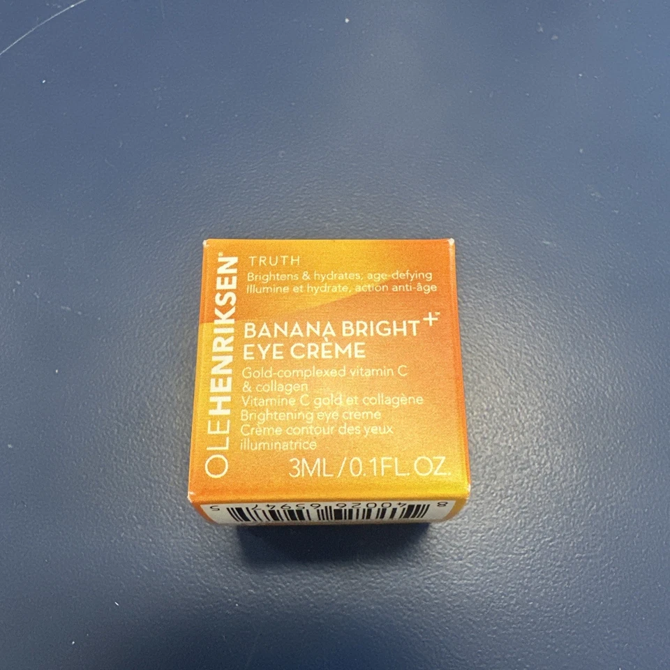 Ole Henriksen 香蕉亮眼霜 0.1 盎司旅行装-全新带盒! — 第 1/1 张图片