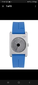 Adidas Originals Blue Unisexs Analogue Watch Retro Pop One AOST23560 - Picture 1 of 4