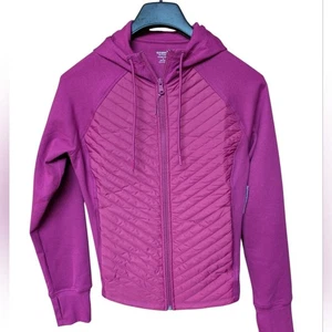 Old Navy Dynamic Fleece Zip Front Hoodie Magenta Size Medium NWT - Picture 1 of 9