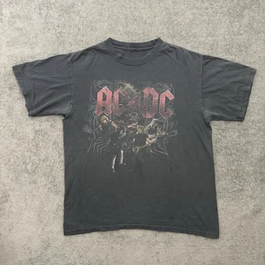 Camiseta AC/DC 2009 Black Ice Tour Merch Concert Doble Cara Gráfica Talla Grande - Imagen 1 de 11