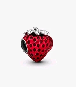 Pandora Seeded Strawberry Fruit Charm S925ale - Picture 1 of 5