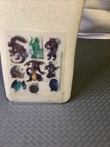 1981 DUNGEONS AND DRAGONS TRANSFER STICKER SHEET, MISSING ONE - Picture 1 of 9
