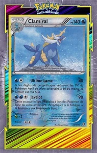 🌈Clamiral Reverse-XY11:Offensive Vapeur-32/114-Carte Pokemon Neuve Française - Foto 1 di 1