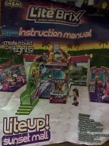 LiteBrix Liteup Sunset Island Mall - Used - No Box - Instructions Included - Picture 1 of 2