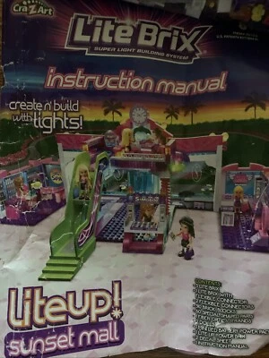 LiteBrix Liteup Sunset Island Mall - Used - No Box - Instructions Included - Image 1 of 2