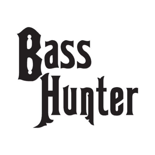 Bass Hunter Fishing - Vinyl Dekaler Sticker - Multiple Color & Sizes - ebn87