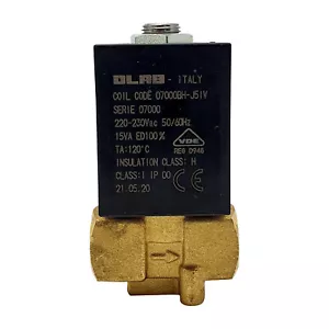 OLAB 7000 Elettrovalvola 230V 50/60Hz 24V AC 24V DC 1/4 Zoll 2/2 Vie O18 - Foto 1 di 4