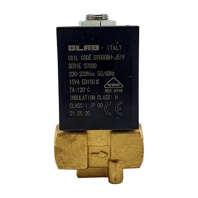 Electroválvula OLAB 7000 2/2 Vías 230V 24V AC 24V DC 1/4 Pulgadas Set18