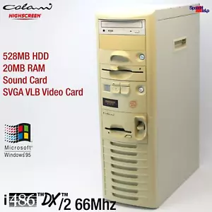 Vobis Highscreen Colani 486 DX2-66 DX/2 66MHz Computer PC Sound Card Windows 95 - Picture 1 of 12