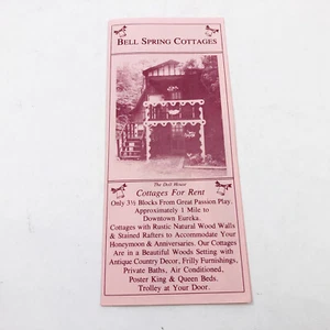 Bell Spring Cottages Prospekt 1990er Eureka Springs Arkansas - Bild 1 von 4